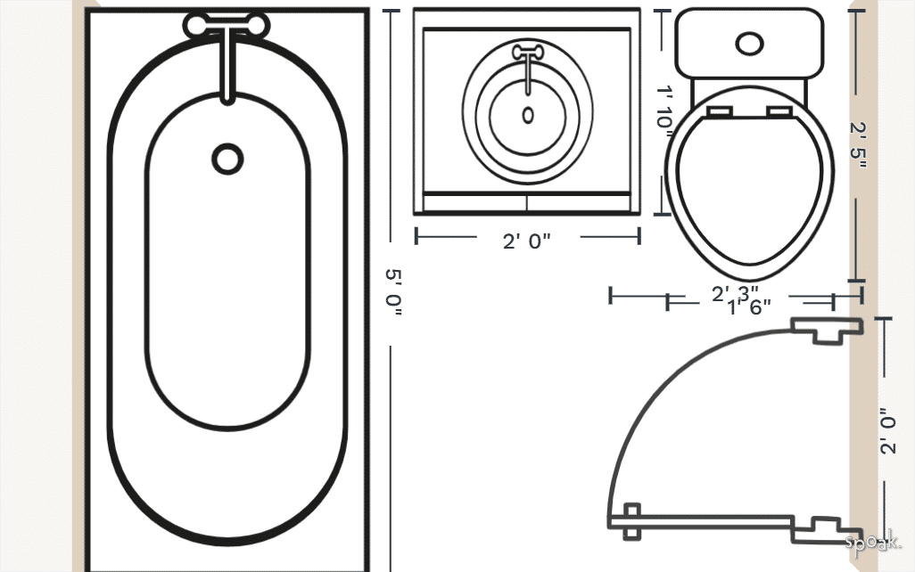 Bathroom Plan designed by Matt Pesko