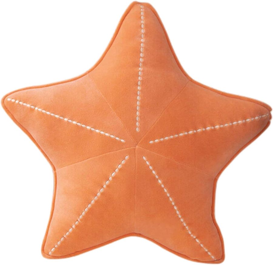 LICHENHAO Starfish Shell Pillow for Floor, Sofa, Reading Cushion (Orange, 19.6in) added by Christina Miller