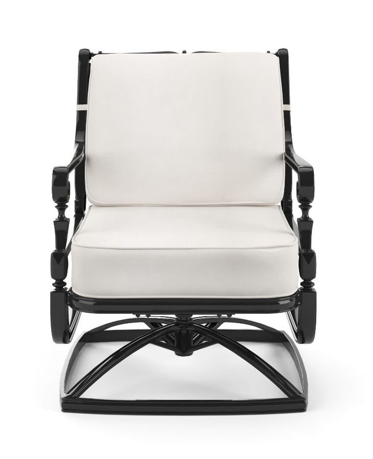 Carlisle Swivel Lounge Chair with Cushions in Onyx Finish added by Morgan Hatch