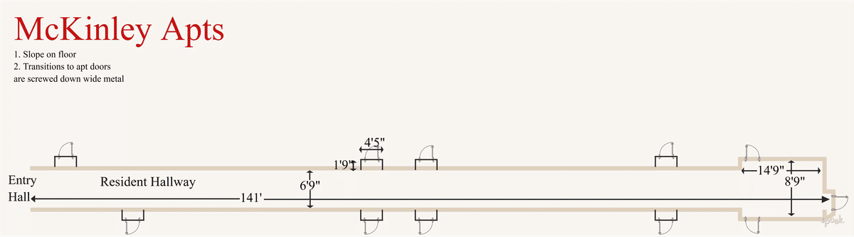 Hallway Plan designed by The Graymill