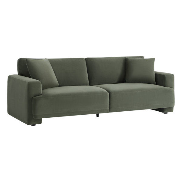 Naba 90'' Upholstered Deep Sofa With Square Arms added by HELEN SALGADO