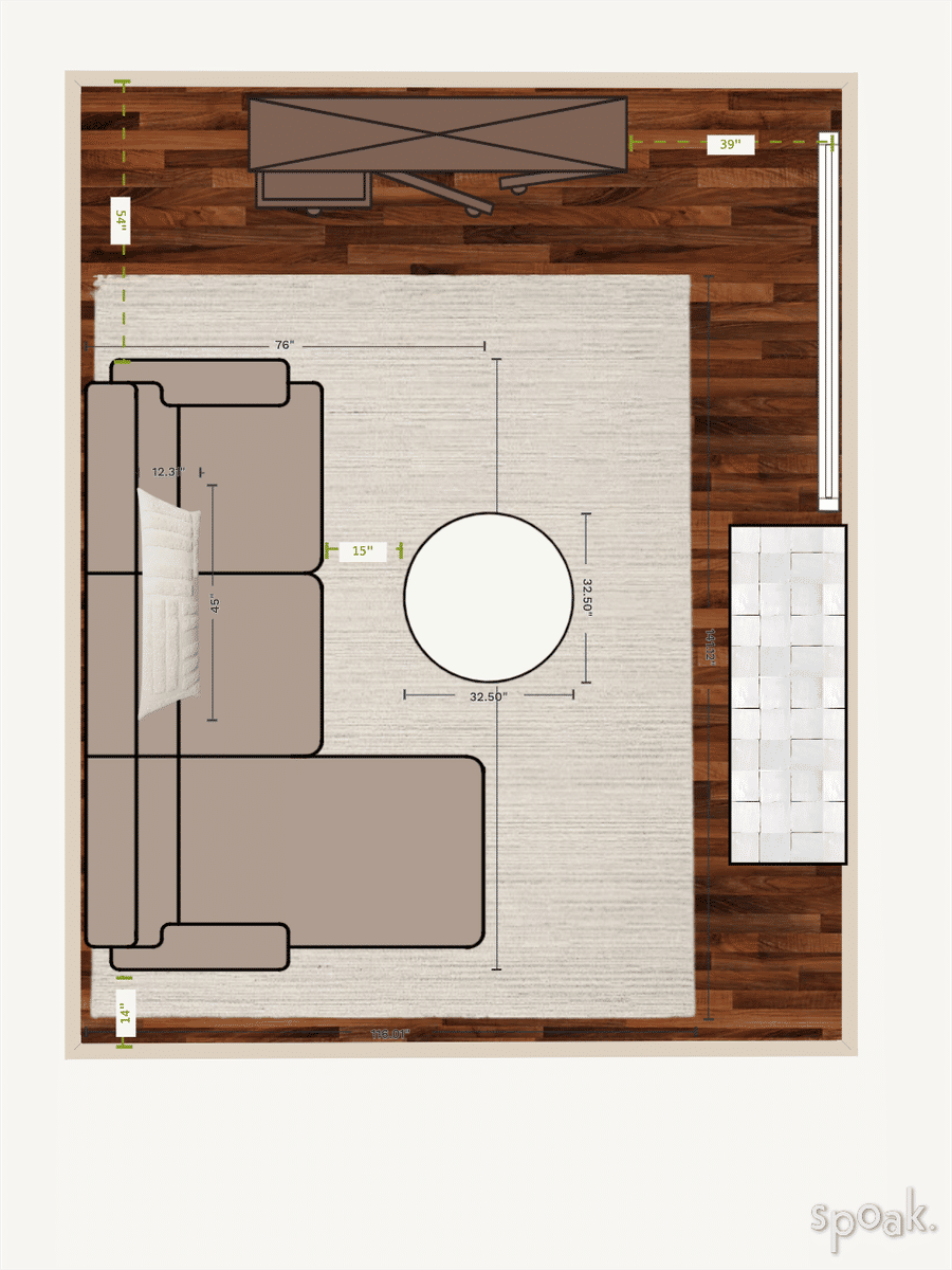 Dorm Room Layout designed by Shanna Krausz