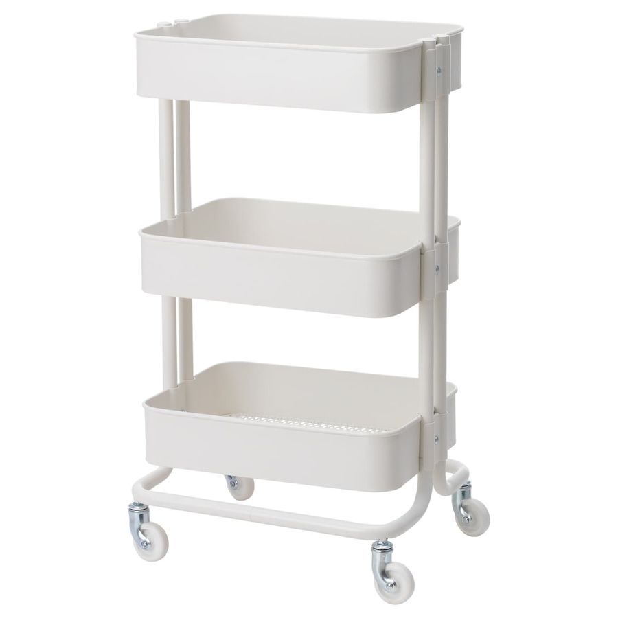 RÅSKOG Utility cart, white, 13 3/4x17 3/4x30 3/4" - IKEA added by Katie Marturano