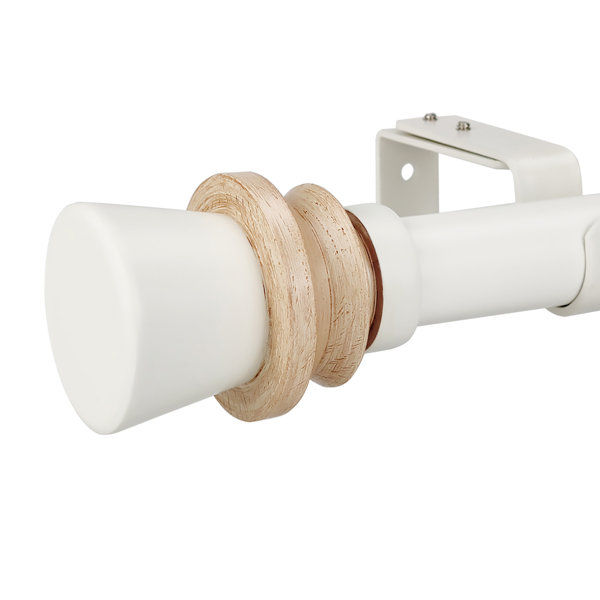 Joben Polyresin And Metal Adjustable Single Curtain Rod added by sallie tyler