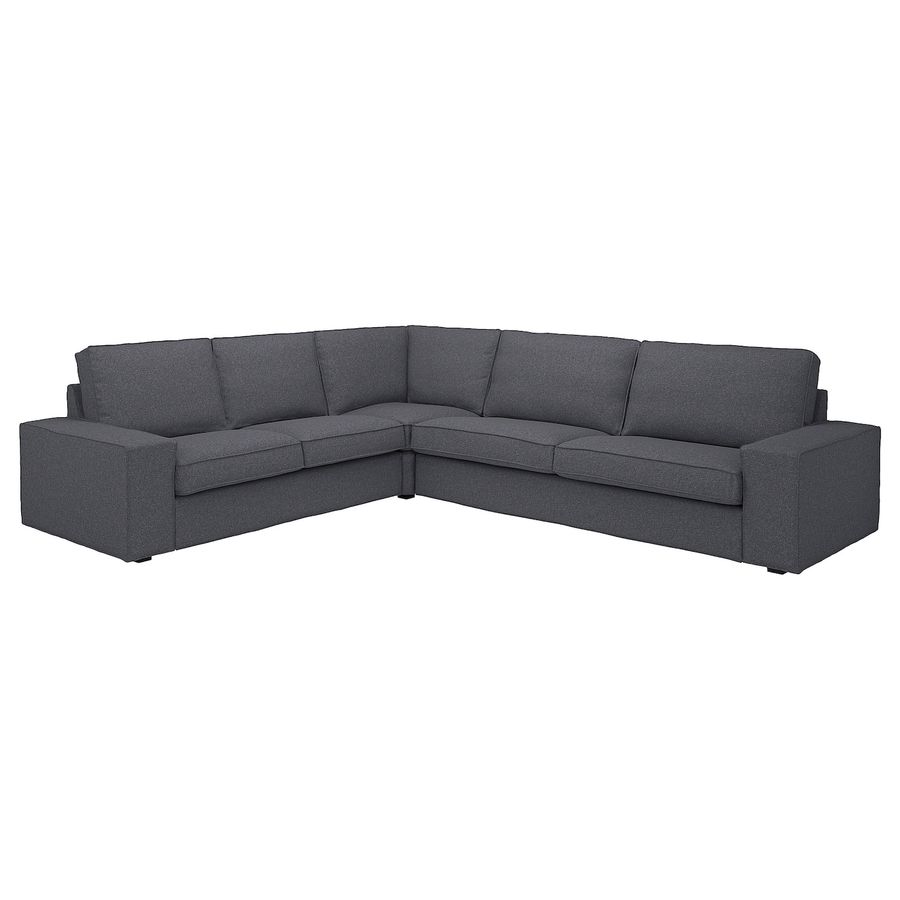 KIVIK sectional, 5-seat corner, Gunnared medium gray - IKEA added by Caitlin Reed