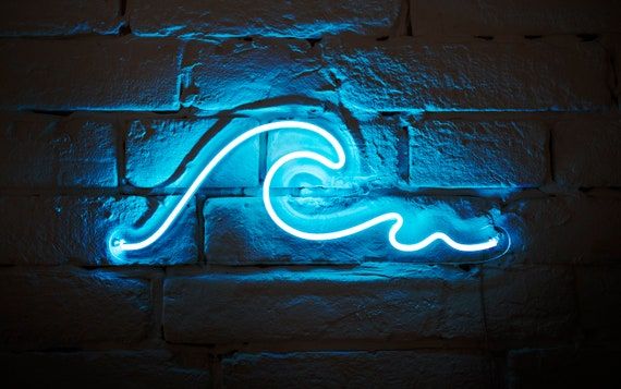 Wave Neon Light Sign. LED Custom Gift Unique Hand Crafted | Etsy added by Madeline Wood