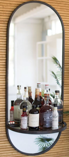 Elora Oval Wall Mirror with Shelf added by Jamie Stellato