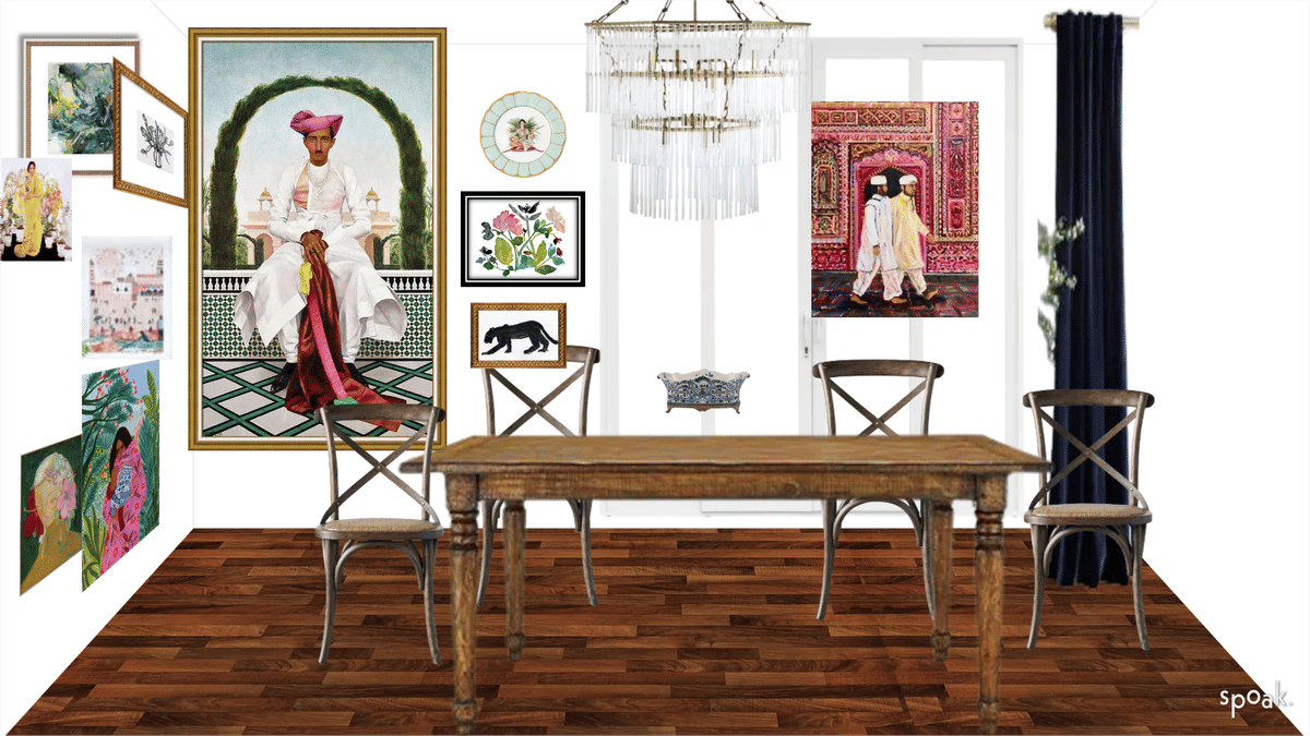 Boho Dining Room Inspo designed by Preetha Jayakumar