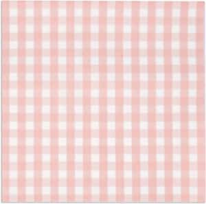 100 Pink and White Gingham Luncheon Napkins Disposable Paper Checkered Plaid Lunch Napkin for Summer Picnic Barbecue Camping Wedding Birthday Baby & Bridal Shower Party Dinner Table Decorations added by jilian dee