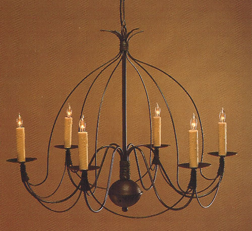 CCL806-6 Brass Six-Arm Birdcage Chandelier | Cape Cod Lanterns added by Serena Finnerty