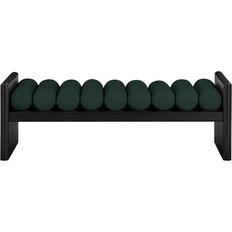 Boucle Fabric Wood Bench added by Hannah McKernan