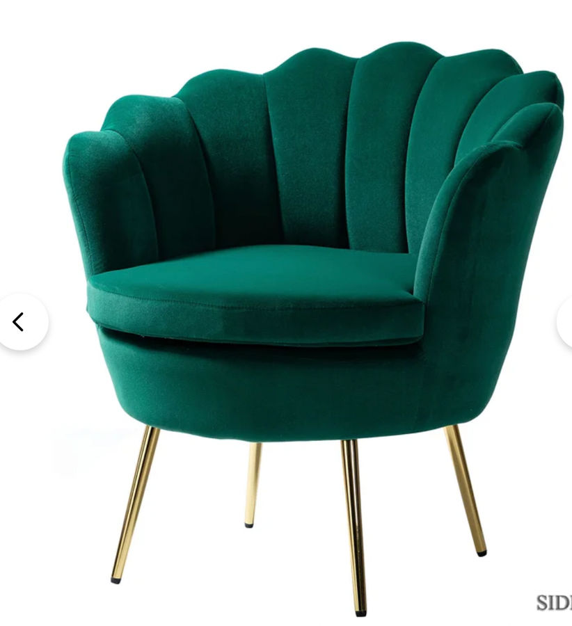 Hendrix 30'' Wide Tufted Velvet Barrel Chair added by Rxchel Abrahams