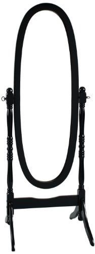 Crown Mark Black Finish 24"x60" Oval Cheval Mirror - Walmart.com added by Madi Johnson