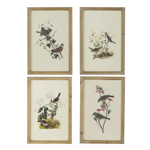 Bird - 4 Piece Picture Frame Print Set on added by Melissa Fraum