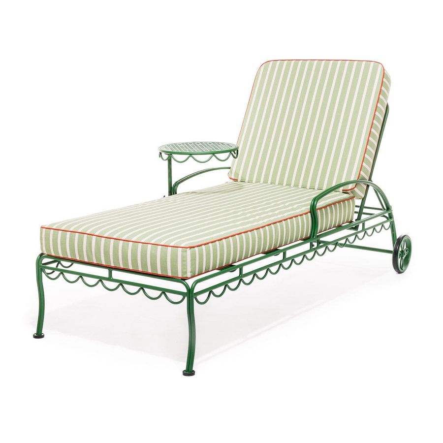 The Al Fresco Sun Lounger Cushion - Elsa Stripe added by Cailey Gulinson