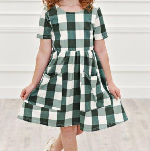 Green Check Twirl Dress added by Ashley Fuchs