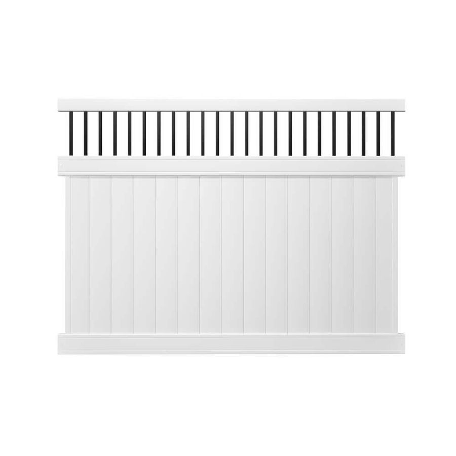 Veranda Pro Series 6 ft. x 8 ft. Woodbridge Baluster Top Unassembled Vinyl Fence Panel 244551 - The Home Depot added by Marilyn Duarte