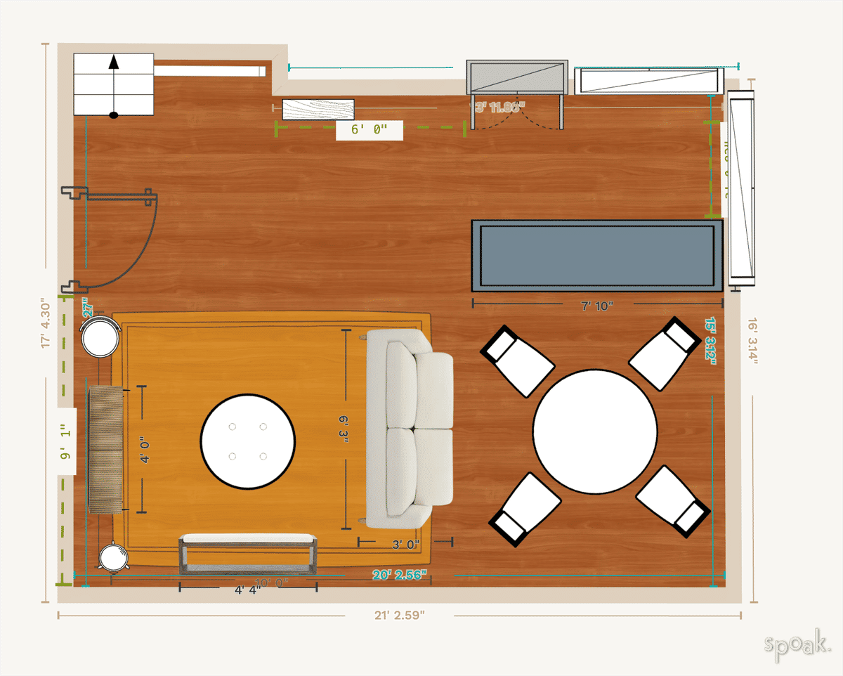 Great Room Floor Plan designed by Jeremy Jones