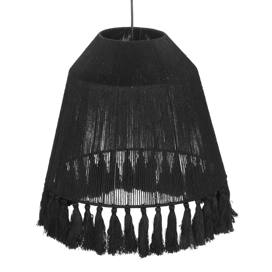 Bokaro Black Jute Tassel Pendant Lamp - World Market added by Jenna Quinones
