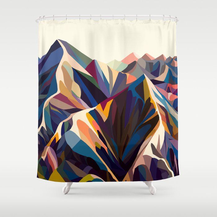 Mountains original Shower Curtain by Margo Ku added by Jessica Grasshoff