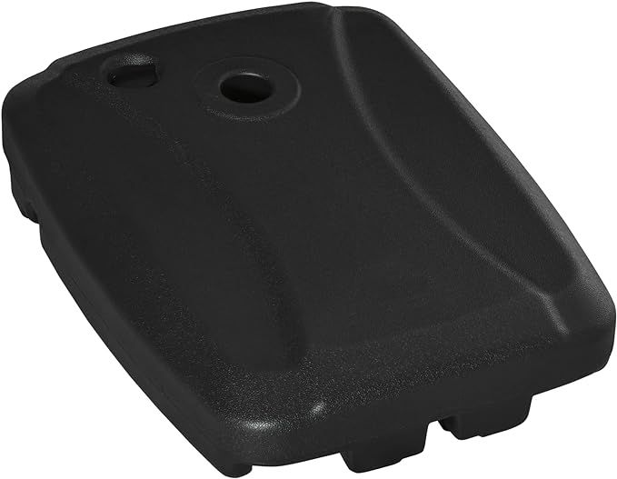 Outsunny Cantilever Umbrella Base, 165 lbs. Capacity, Portable Offset Umbrella Stand on Wheels, Mobile, Heavy-Duty, Fillable with Water or Sand, Black added by Joyela Valentine