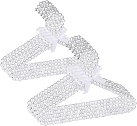 10 Pack Pearl Hangers for Kids, Pearl Beads Clothes Hangers, Small Elegant Garment Clothes Hangers for Kids Children Pet Dog (30cm, White) added by Victoria Freise