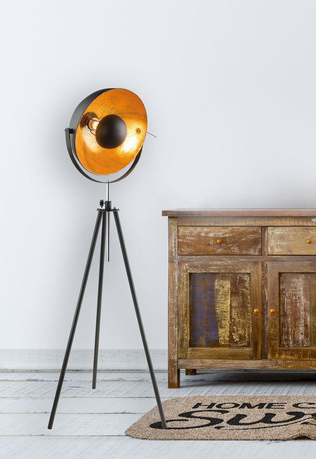 17 Stories Milana 1 Light Black Tripod Floor Lamp & Reviews | Wayfair added by Ivy Hester