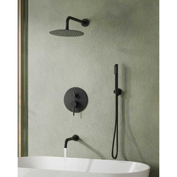 10" High-Pressure Wall Mount Rainfall Tub And Shower Faucet with Rough-in Valve added by Miranda Dungan