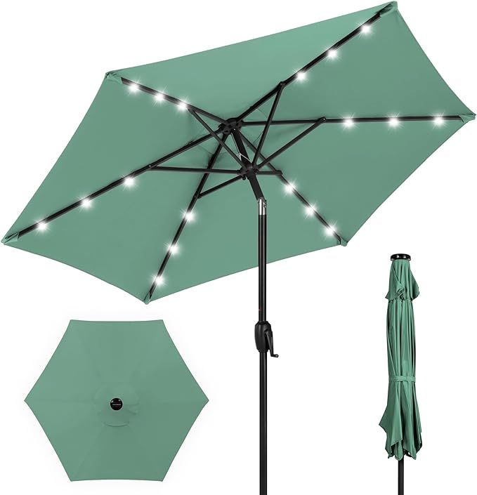 Patio Umbrella - LED, sea glass green added by Krystyna Boleslawski