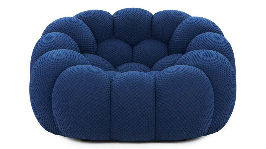 Bubble - Bubble Lounge Chair, Navy Textured Jersey added by christie tu