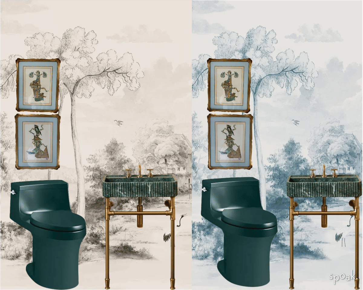 Bathroom Inspiration designed by Brittany Sage
