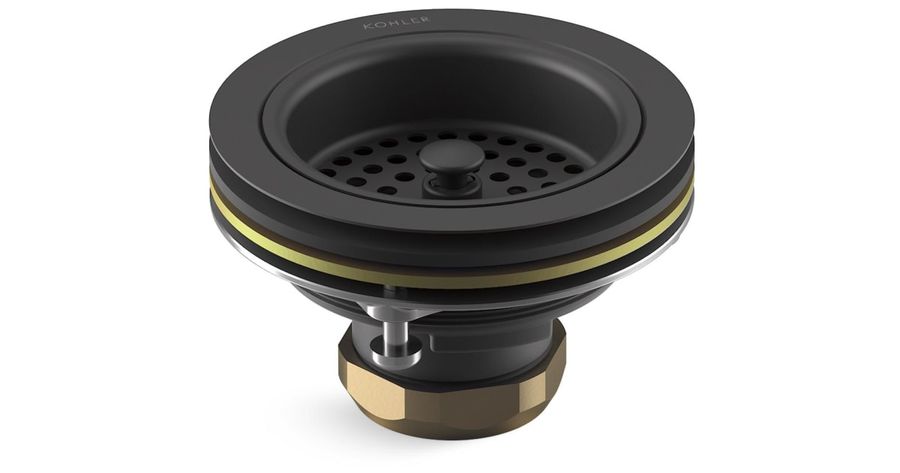 (Plumbing) Kohler K-8799-BL Duostrainer Basket Strainer and Sink Drain Matte Black added by Kate Savitch