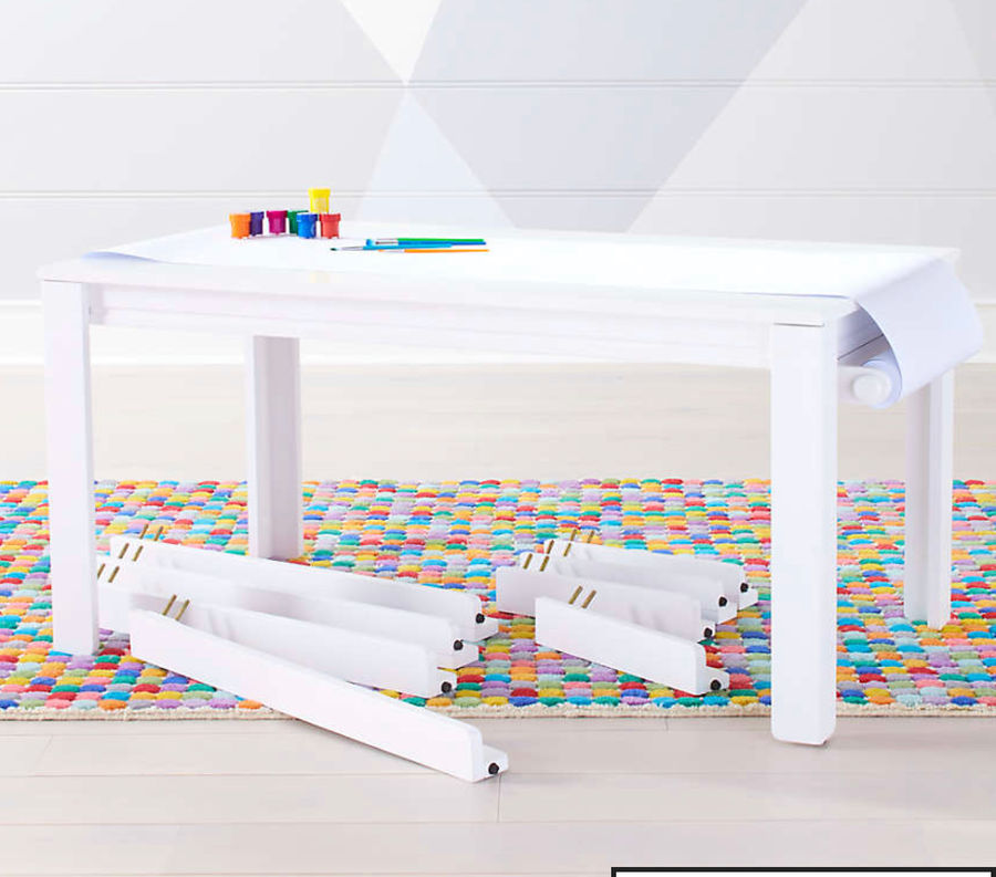 LARGE WHITE ADJUSTABLE KIDS TABLE added by HELEN SALGADO