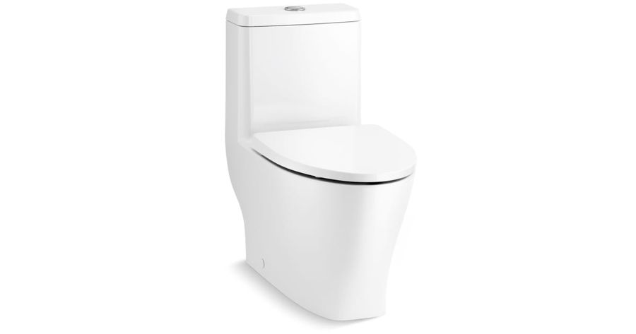 Kohler K-23188-0 Reach 0.8 / 1.28 GPF Dual Flush One Piece Elongated Toilet with Actuator Flush - Seat Included | Build.com added by Meredith Brown