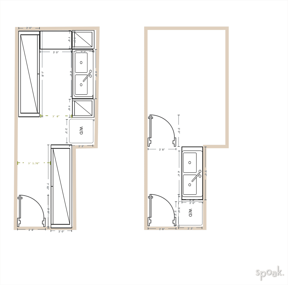 Laundry Room Layout designed by Kathleen Hartman