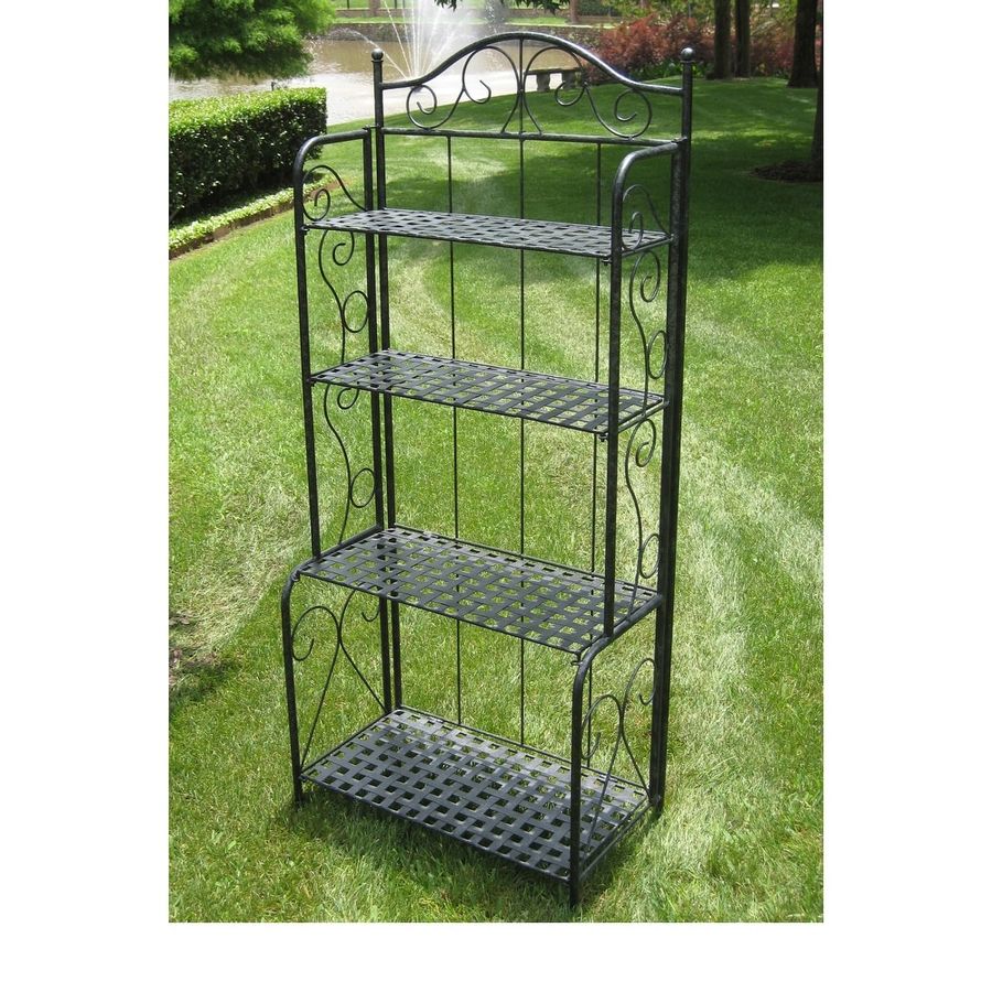 Mandalay 4-tier Iron Folding Bakers Rack - Black added by Katherine Moore