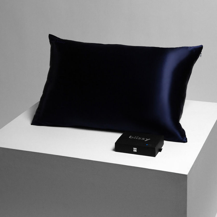Blissy 100% Mulberry 22-Momme Silk Pillowcase - Blue - Queen added by Layla Dickerson