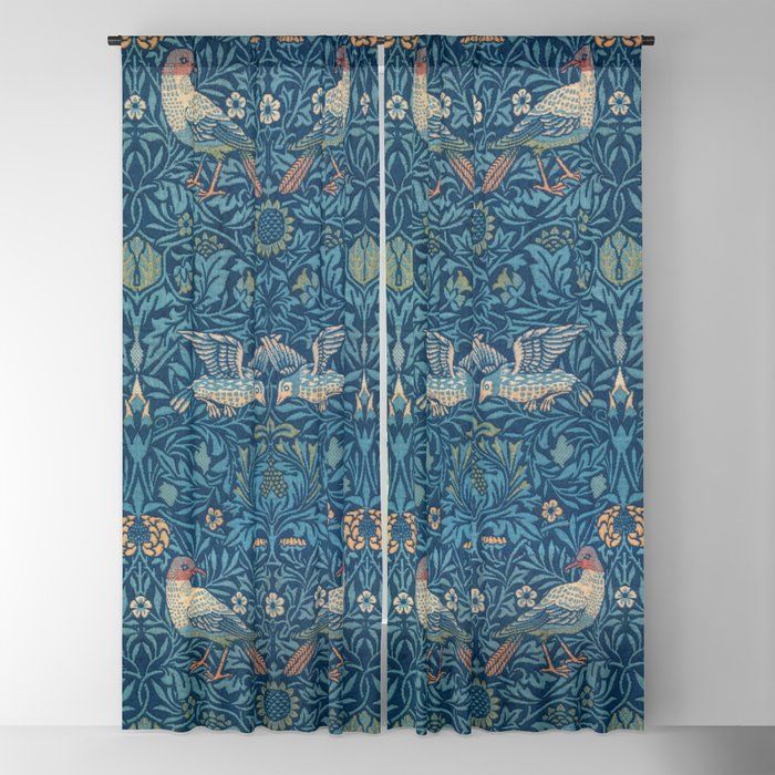 William Morris "Birds" 1. Blackout Curtain by Alexandra_Arts added by Danyale McCurdy-McKinnon, PhD