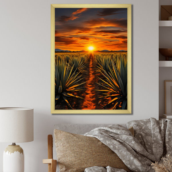 Arabell " Orange Green Mexican Art Tequila Sunrise " on Canvas added by Natasha Fox