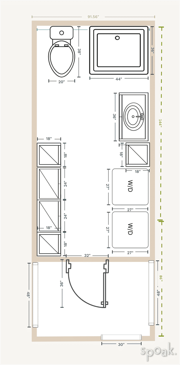 Kitchen Layout designed by Sarah Preston