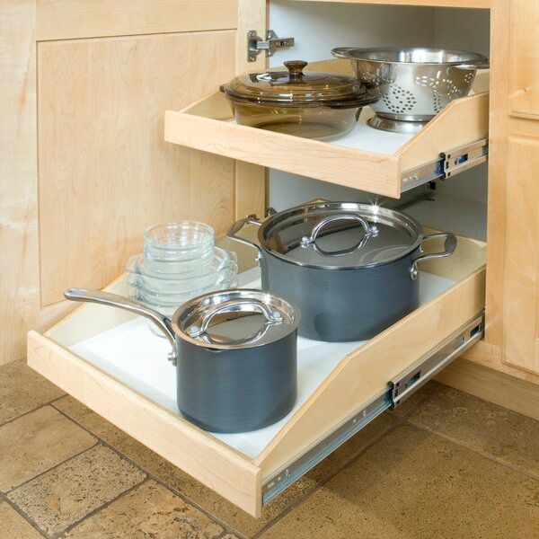 Slide-Out Shelf Made-to-Fit Full Extension Rails added by Jenna Quinones