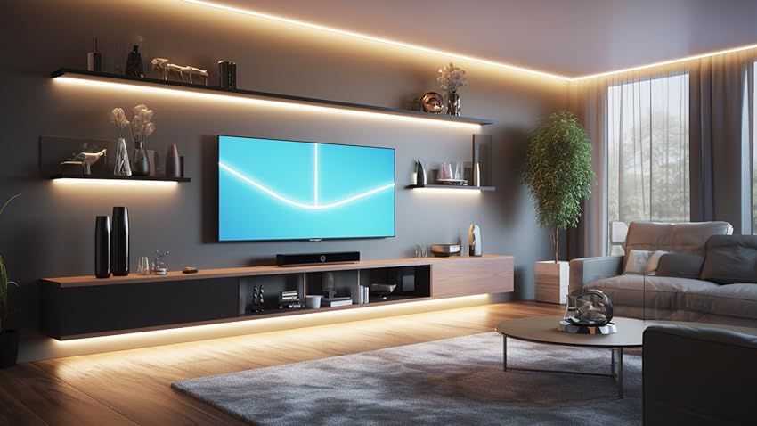 AXMOTUT COB LED Strip Light Warm White, High Bright LED Strips with 2400LEDs, RF Remote and UL Power Supply, 3000K Dimmable LED Lights for Bedroom, Kitchen, DIY Home Decoration added by Sandy Schargel Interiors