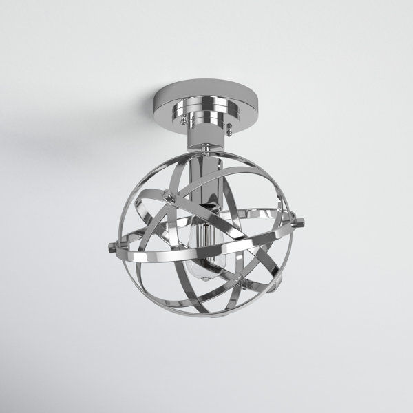 10.75" Colton Orbit Chrome Metal Orb Semi Flushmount Ceiling Light added by Cornelia Spiske