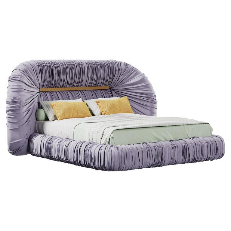 Mid-Century Modern-Inspired Tammi Bed Velvet Made in Portugal by Ottiu added by Caitlin Ackerman