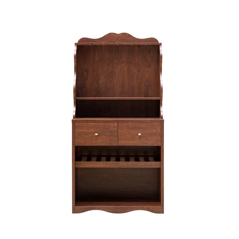 Darby Home Co Juin 31.5" Wood Standard Baker's Rack with Wine Bottle Storage & Reviews | Wayfair added by Annika Schneider
