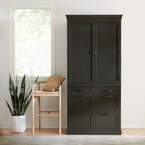 Trieste Kitchen Pantry Storage Cabinet Dark Charcoal added by Kate Weirick