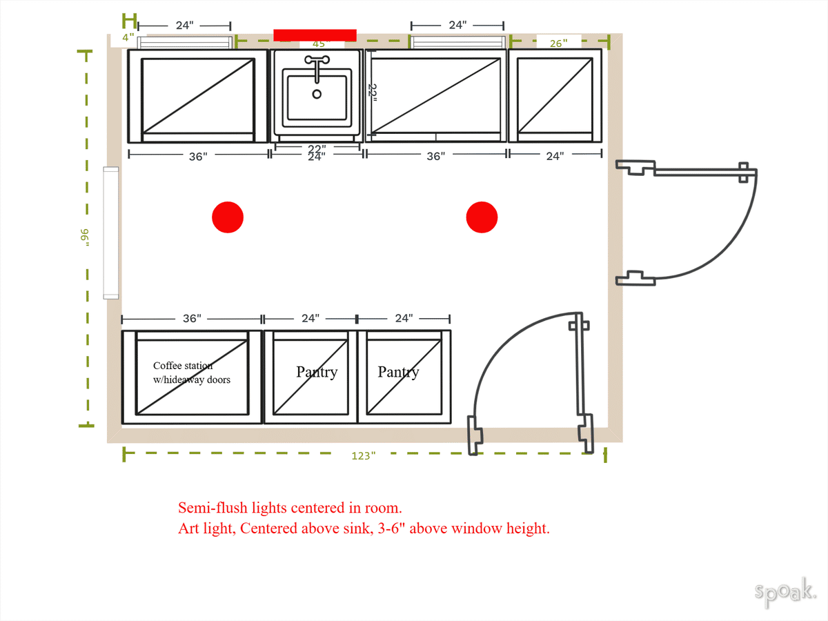Kitchen Plan designed by Laura Schneider