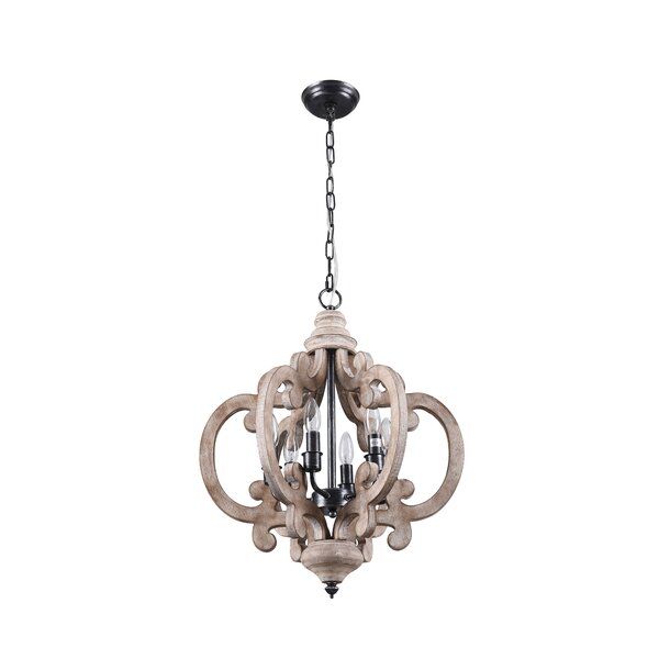 Kacie Wood Dimmable Lantern Geometric Chandelier added by Taylor Peterson