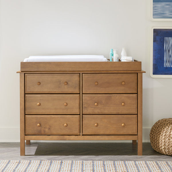 brown dresser changing table Babyletto Gelato 3-Drawer Compact Changer Dresser with Removable Changing  Tray (34")