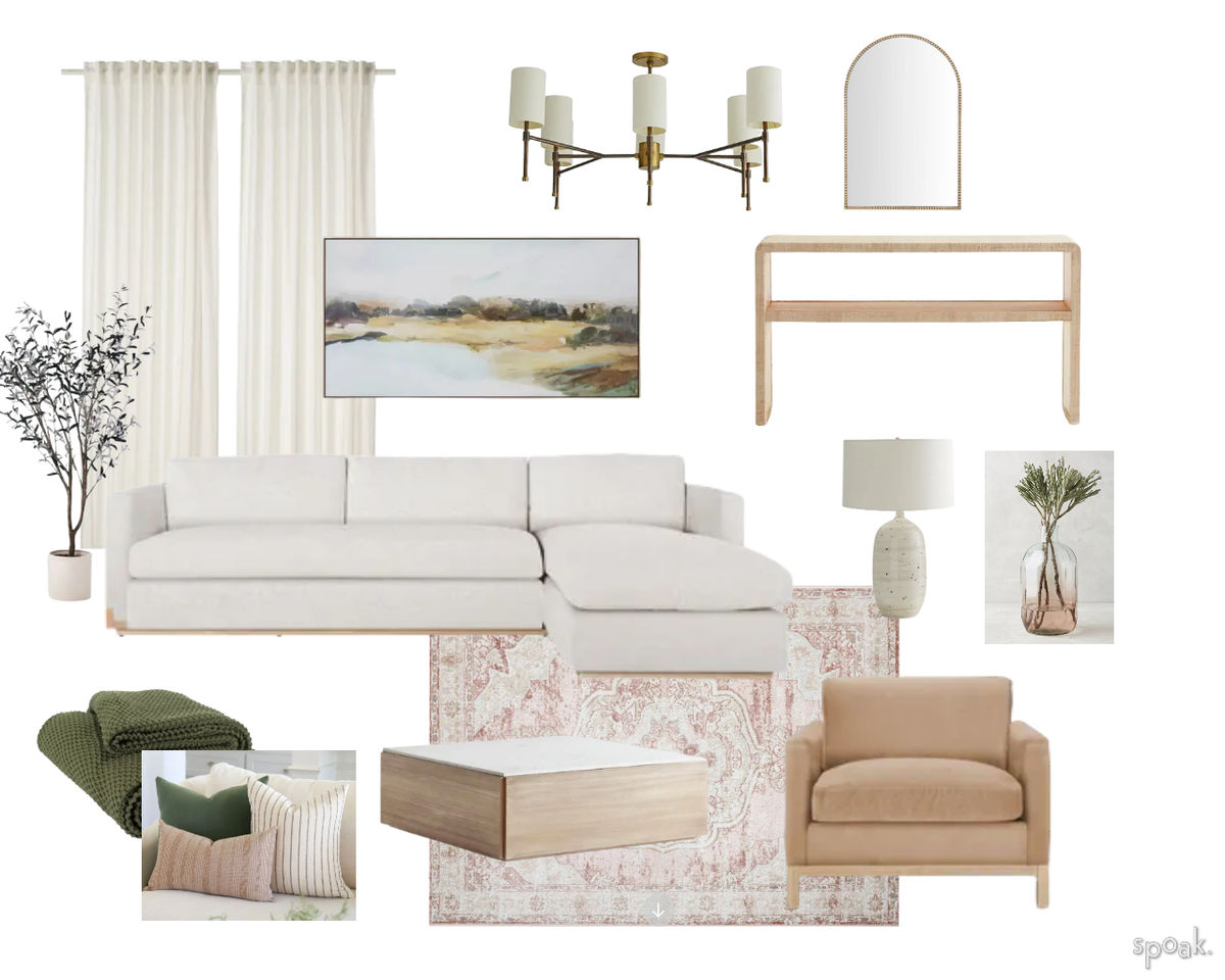 Kitchen + Living Room Inspiration designed by Chana Levine